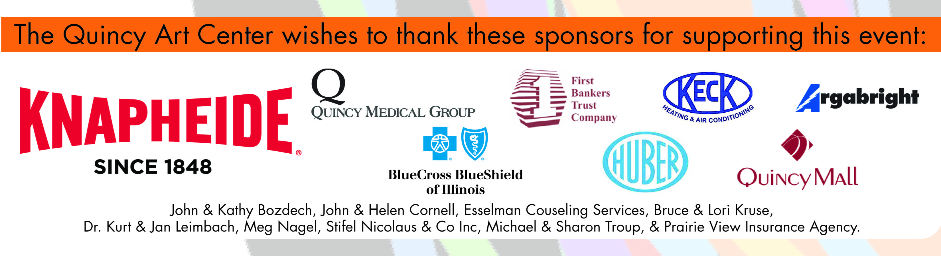 2017 ArtFest Poste sponsors
