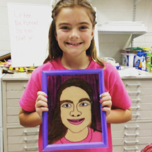 Girl in Pink shirt