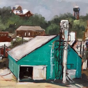 Overlook – Canton, by Deb Baughman, oil, 2017detail